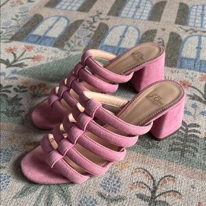 J. Crew Pink Strappy Sandals